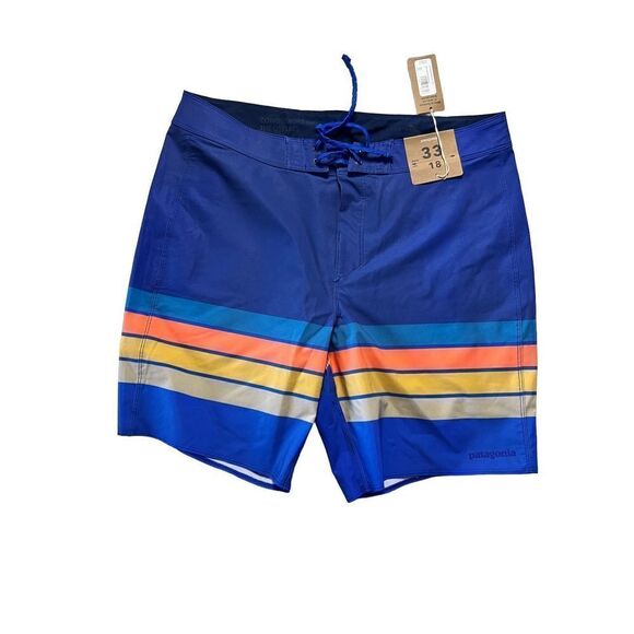 Patagonia Other - Patagonia Men's Blue Hydropeak Boardshorts - 18 Size 33 NWT